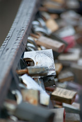 Locks on a bridge