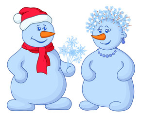 Snowballs with Christmas bouquet