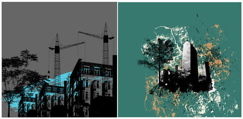 Obraz premium Urban Backgrounds Vectors