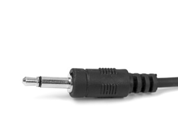 Macro of audio cable