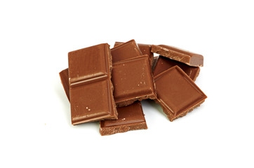 Broken chocolate bar