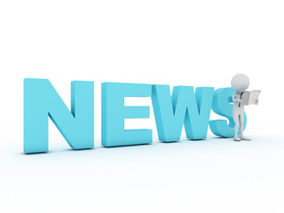 Person read newspaper