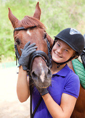Girl with horse