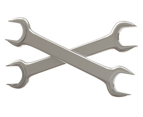 Crossed wrenches 3d