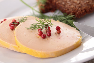 slice of foie gras