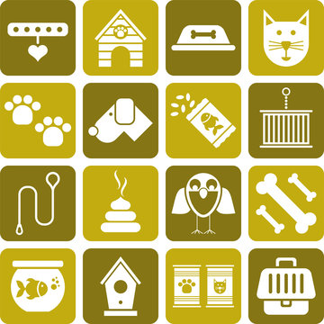 Pets icons