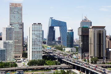 Foto op Canvas landschap van moderne stad, Peking © zhu difeng