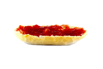 Brötchen mit Konfitüre