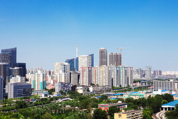 Fototapeta na wymiar landscape of modern city ,beijing