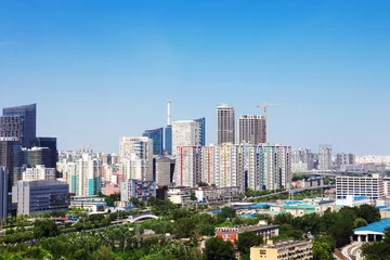 Fototapeten Landschaft der modernen Stadt, Peking? © zhu difeng