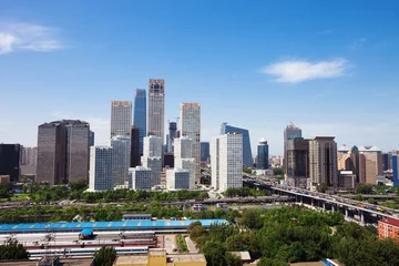 Foto op Plexiglas landscape of modern city ,beijing © zhu difeng