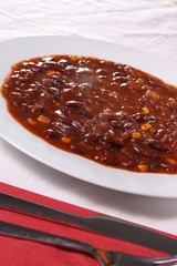 Chili Con Carne (on a plate)