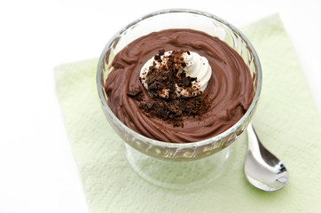 Dark chocolate mousse