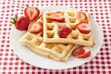 Fresh Homemade Belgium Waffles