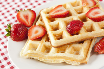 Fresh Homemade Belgium Waffles