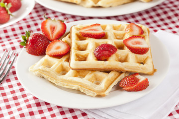 Fresh Homemade Belgium Waffles
