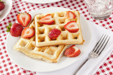 Fresh Homemade Belgium Waffles