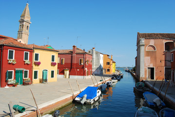 Fototapeta na wymiar Domy Laguna - Wenecja - Włochy 383