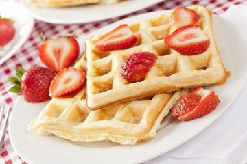 Fresh Homemade Belgium Waffles