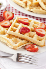 Fresh Homemade Belgium Waffles