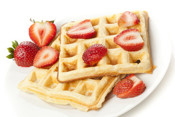 Fresh Homemade Belgium Waffles
