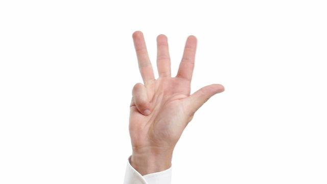 Finger counting in the non-English-speaking countries way
