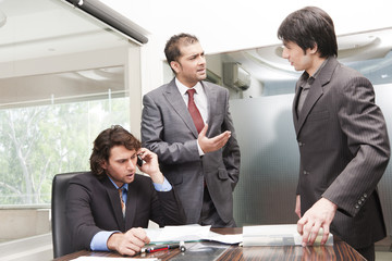 Businessmen in the meeting