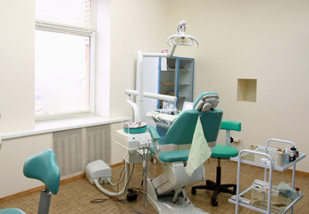 modern Dentist's chair in a medical room