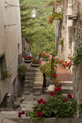 Fototapeta premium Carpinone, Molise- antico borgo medievale con castello