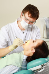 Fototapeta premium At the dentist's, closeup
