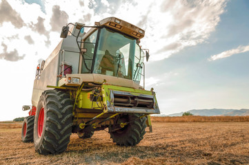 Agricultural machinery, work in the field.