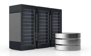 concept of computer server and data storage