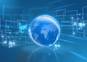 Fototapeta premium Internet Concept of global