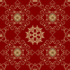 Seamless Vintage. Wallpaper Pattern. Vector