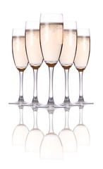 glass of champagne flutes