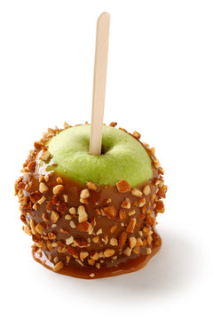 caramel apple, taffy apple, candy apple, toffee apple