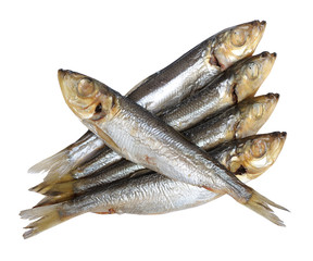 Fish food isolated