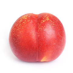 Ripe juicy nectarine isolated