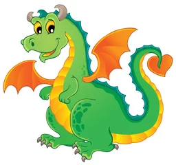 Photo sur Plexiglas Pour enfants Image thème dragon 1