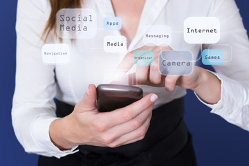 Woman using Smartphone