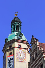 Fototapeta na wymiar Leipziger Rathausturm