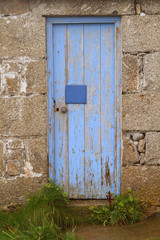 Old blue door