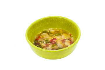Chili Fish Sauce Thailand in a cup.