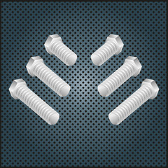 Fototapeta premium Schrauben, isolated screws