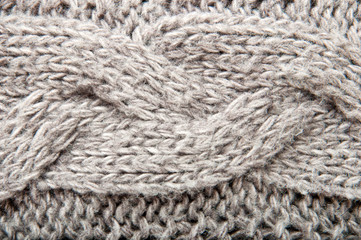 background of gray knitted fabrics