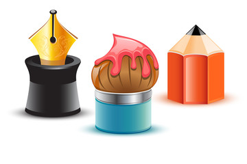 Vector Set of Artist Icons