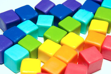 colorful cubes