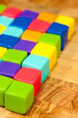 colorful cubes
