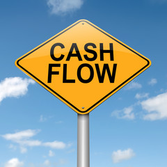 Cash flow concept.