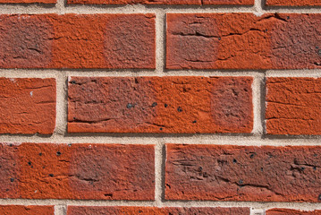 Red brick close up texture